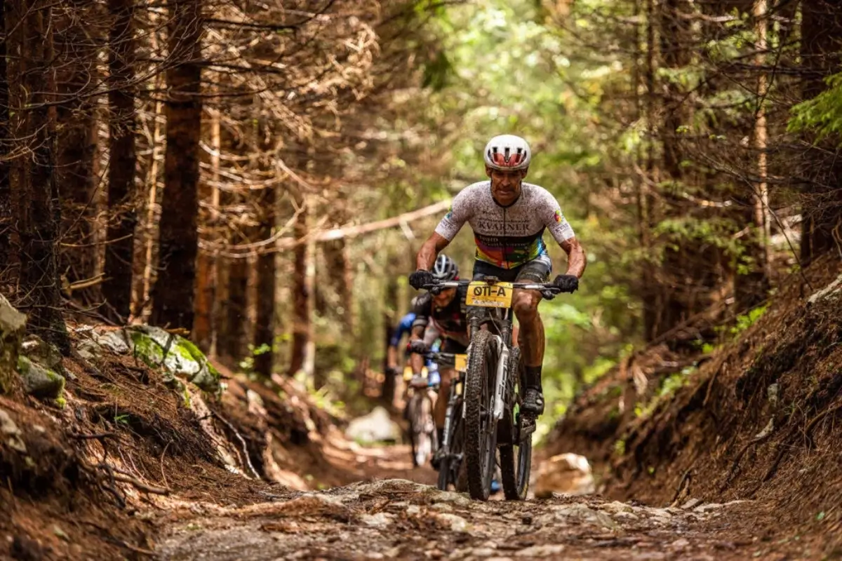 mountain biking on Tara