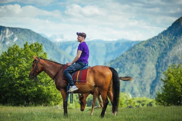 horse riding on Tara mountain